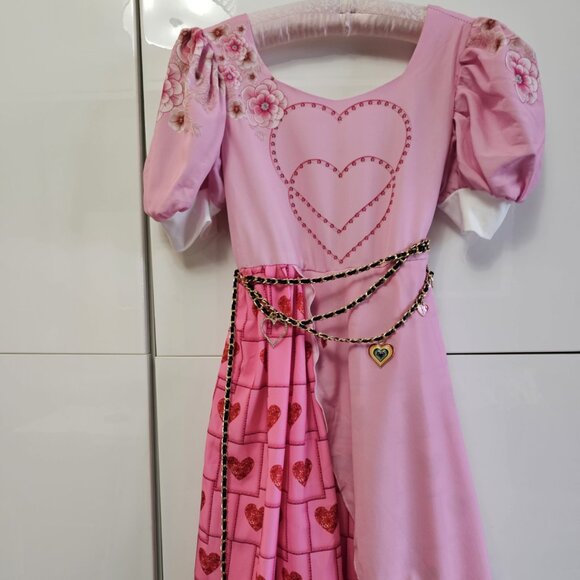 New Descendants 4 Bridget Costume for Girls Pink Cosplay Dress Kids Halloween - Picture 4 of 14